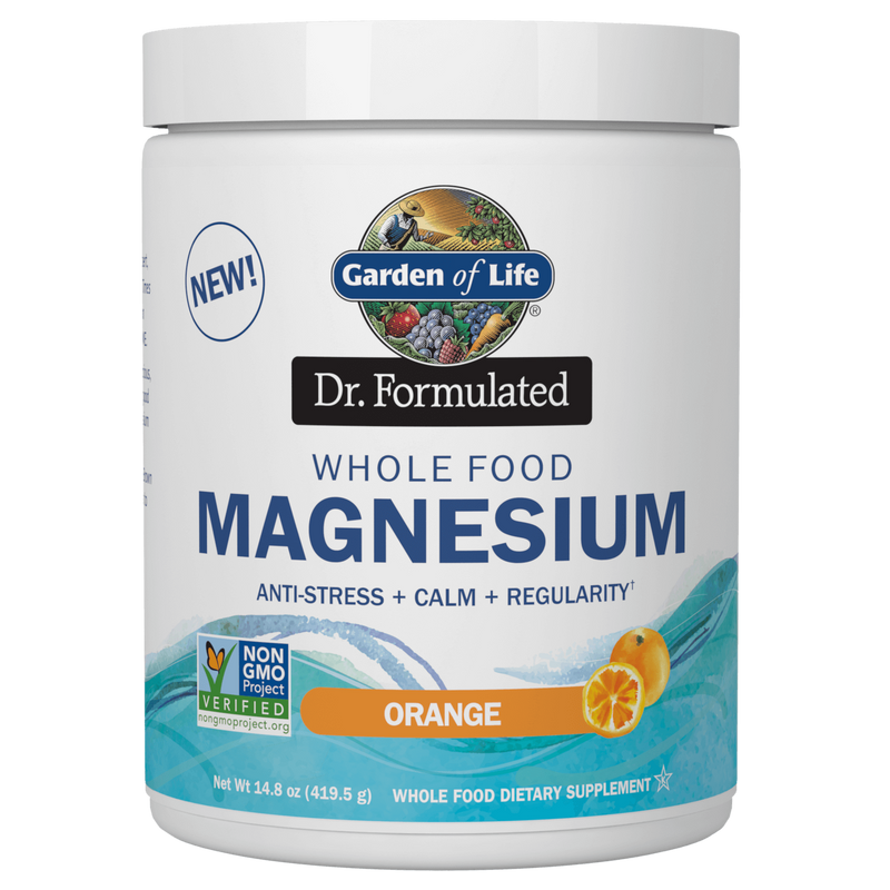 Garden of Life Dr. Formulated Whole Food Magnesium, Orange – 419 g