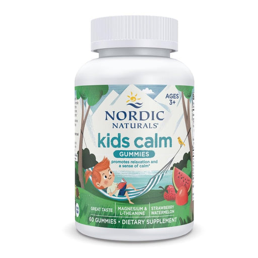 Nordic Naturals Kids Calm Gummies, Strawberry Watermelon - 60 gummies - Sports Nutrition at MySupplementShop by Nordic Naturals