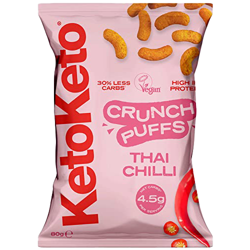 Keto Keto Low Carb Crunch Puffs 10x80g - Vegan