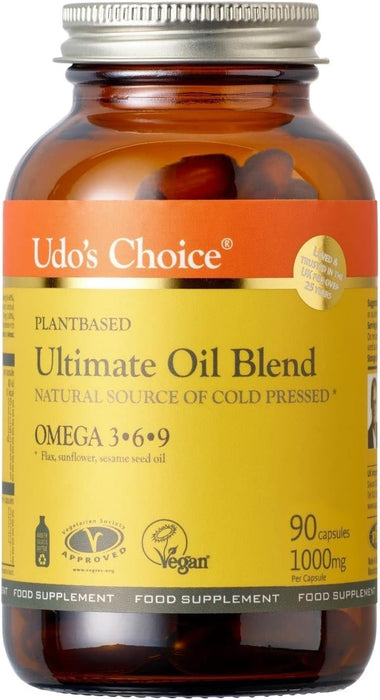 Udo's Choice Ultimate Oil Blend 1000mg 90 Cap's - Sports Nutrition at MySupplementShop by Udo's Choice