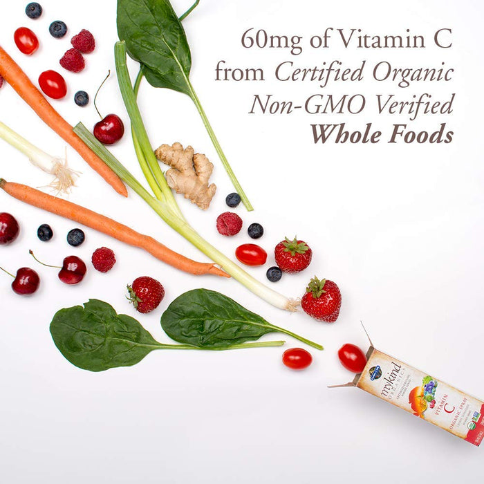 Garden of Life Mykind Organics Vitamin C Organic Spray, Cherry-Tangerine - 58 ml. | High-Quality Vitamins & Minerals | MySupplementShop.co.uk