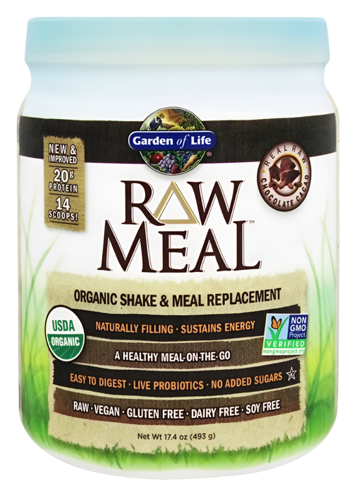 Garden of Life Raw Organic Meal, Chocolate Cacao - 509g