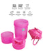 Smartshake O2Go 600ml Neon Pink | High-Quality Supplement Shakers | MySupplementShop.co.uk