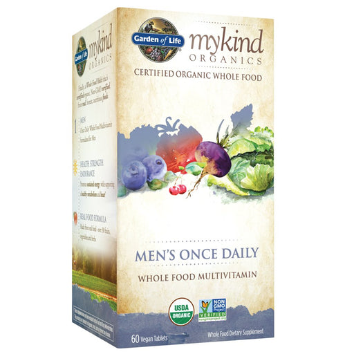 Garden of Life Mykind Organics Men's Once Daily - 60 vegan tabs | High-Quality Combination Multivitamins & Minerals | MySupplementShop.co.uk