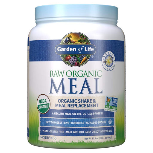 Garden of Life Raw Organic Meal, Vanilla - 484g - Health Foods at MySupplementShop by Garden of Life