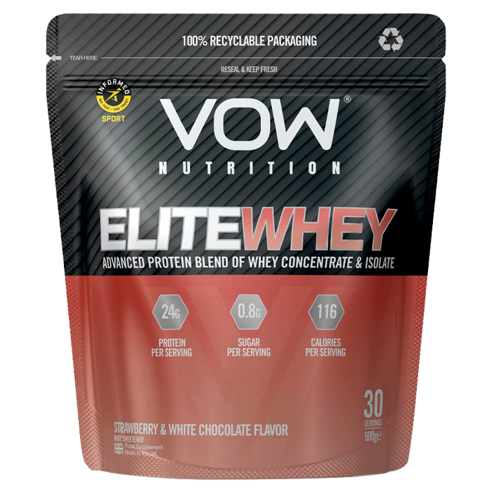 VOW Nutrition Elite Whey Protein - 900g, 30 Servings, Informed Sports