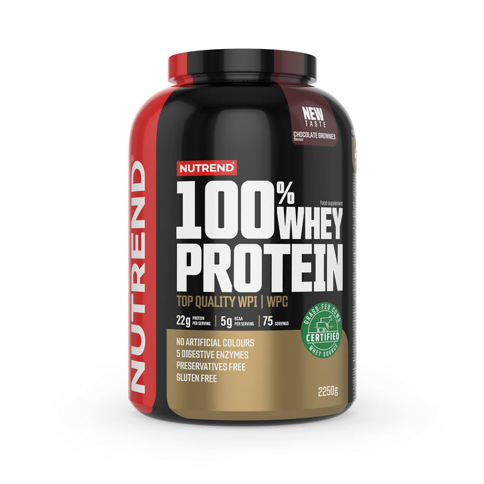 Nutrend 100% Whey Protein, Chocolate Brownies 2250g
