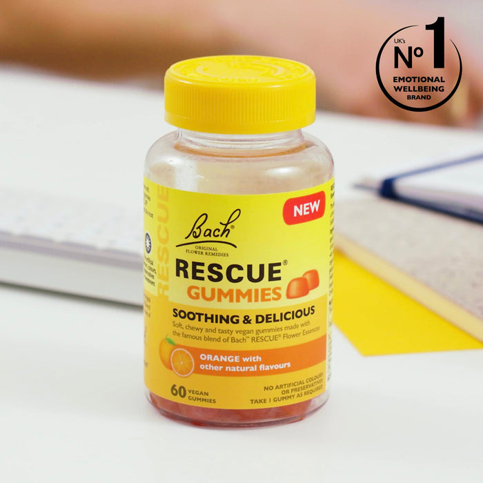 Rescue Vegan Gummies Orange with Other Natural Flavours x 60 - Stress Relief at MySupplementShop by Rescue