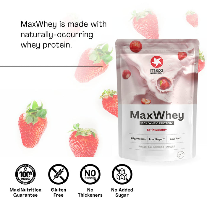 Maxi Nutrition Whey Powders 420g Strawberry - Whey Proteins at MySupplementShop by Maxi Nutrition