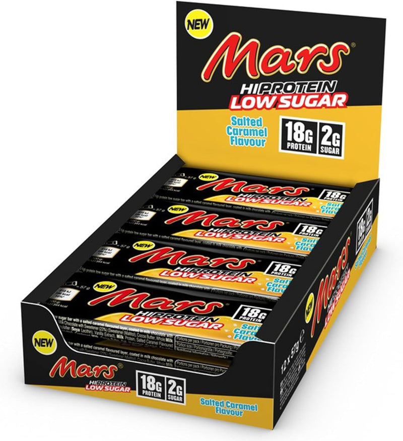 Mars Hi Protein Low Sugar Protein Bar 12 x 55g Salted Caramel