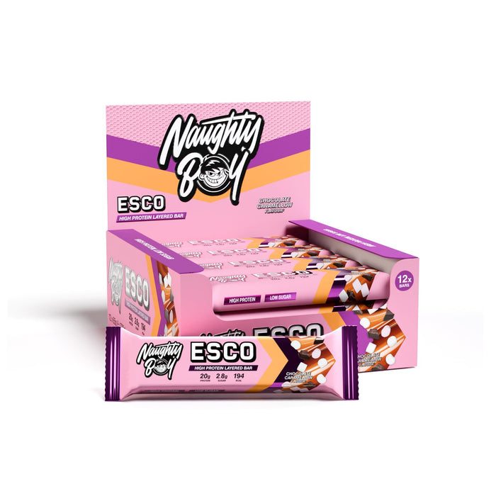 Naughty Boy ESCO Protein Bar 12 x 65g - Protein Bars at MySupplementShop by Naughty Boy