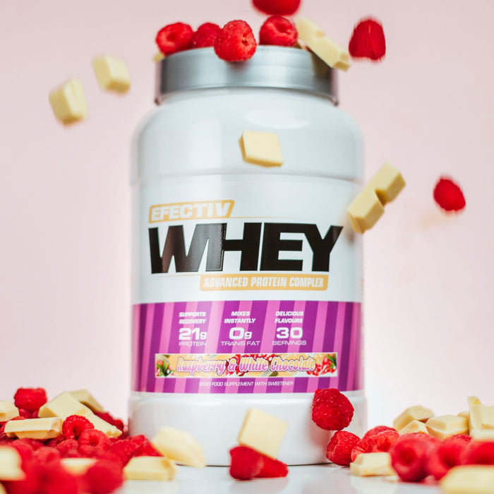Efectiv Nutrition Whey Protein 900g Raspberry White Chocolate