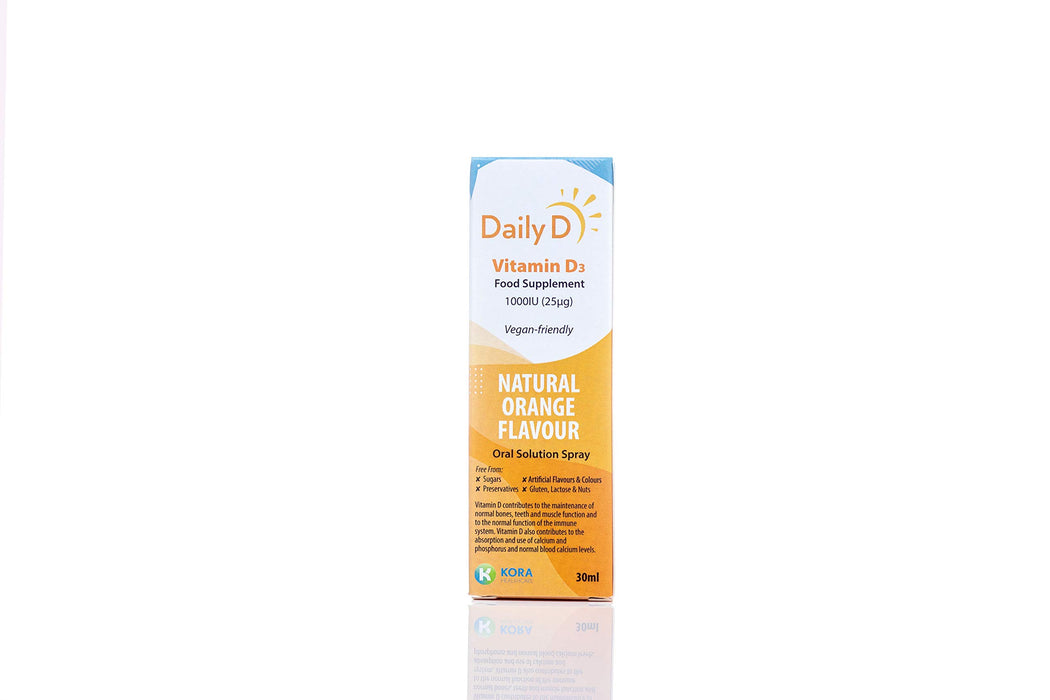 DailyD 1000iu Vitamin D3 Spray - 30ml - Bone Care at MySupplementShop by K Kora Healthcare Daily D