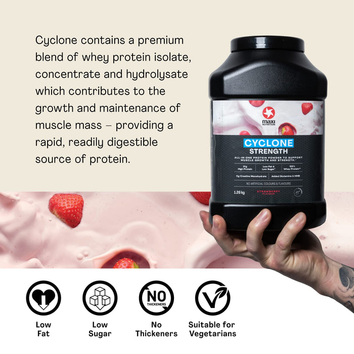 Maxi Nutrition Cyclone Powder 1260g Strawberry