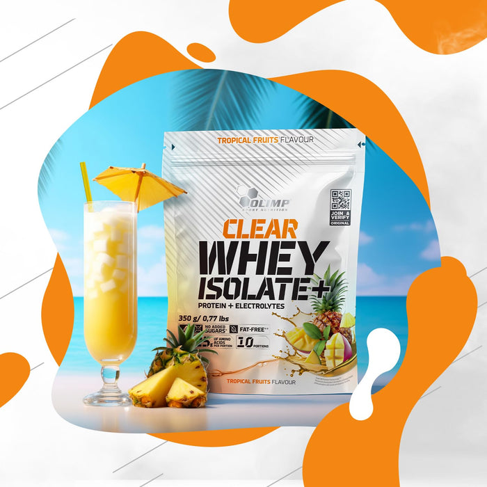 Clear Whey Isolate+, Tropical Fruits - 350g