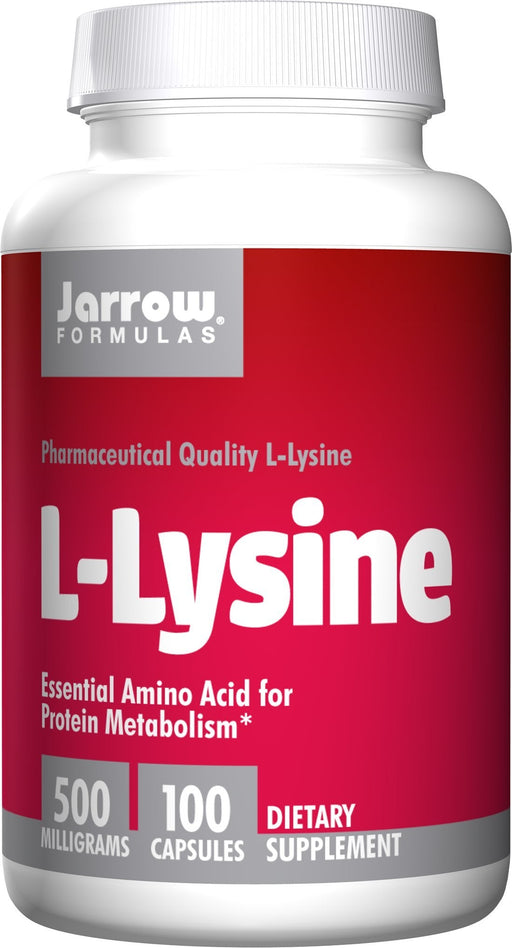 Jarrow Formulas L-Lysine, 500mg - 100 caps | High-Quality Vitamins, Minerals & Supplements | MySupplementShop.co.uk