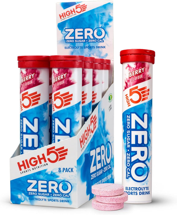 HIGH5 Zero Electrolyte Hydration Tablets Added Vitamin C (20 Count (Pack of 8))