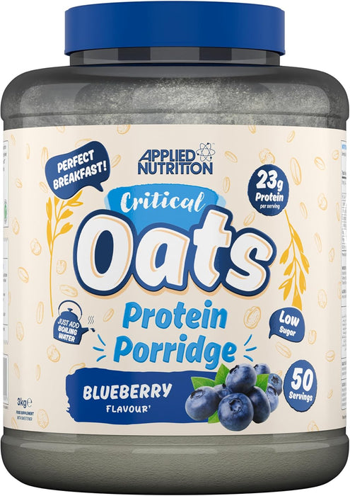 Applied Nutrition Critical Oats Protein Porridge 3kg 50 Servings - Blueberry - Health & Personal Care at MySupplementShop by Applied Nutrition