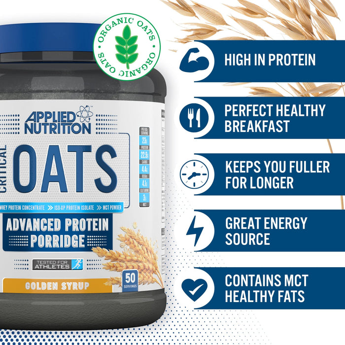 Applied Nutrition Critical Oats 3kg - Whey Proteins at MySupplementShop by Applied Nutrition