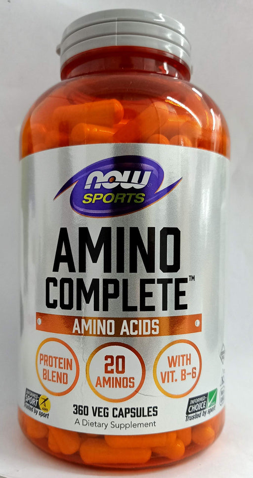 NOW Foods Amino Complete - 360 vcaps | High-Quality Dietary Management | MySupplementShop.co.uk