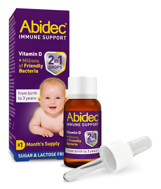 Abidec Immune Support Vitamin D 2 in 1 Drops from Birth to 3 Years - 7.5ml - Children at MySupplementShop by Abidec