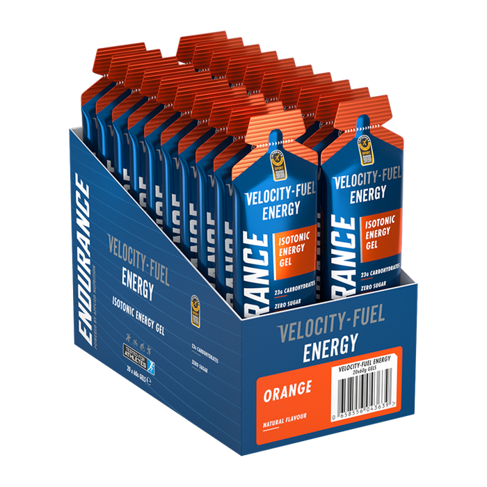 Applied Nutrition Endurance Velocity Sprint Gel 20x60g - Orange - Energy Gel at MySupplementShop by Applied Nutrition