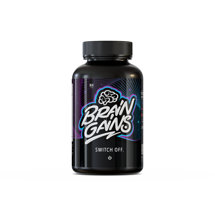 Brain Gains Switch Off Nootropic Sleep Aid Black Edition 90 Caps - Sports Nutrition at MySupplementShop by Brain Gains