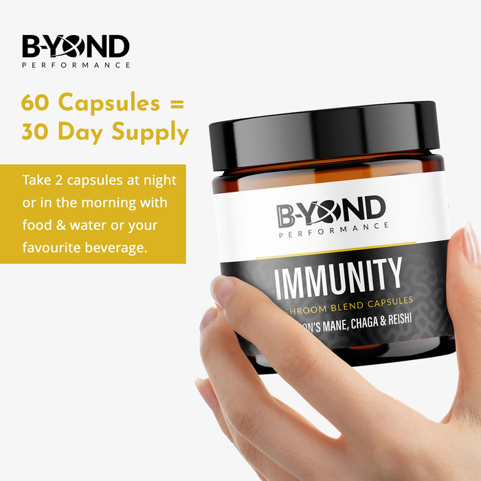 BYOND PERFORMANCE Immunity Mushroom Capsules 60 Caps
