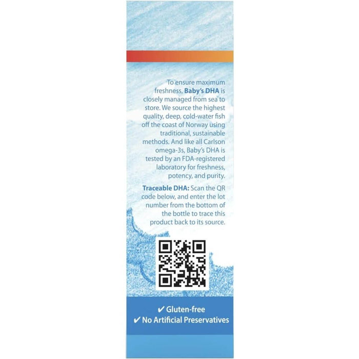 Carlson Labs Baby's DHA 920mg with Vitamin D3 2oz (60ml) - Brain & Memory at MySupplementShop by Carlson Labs