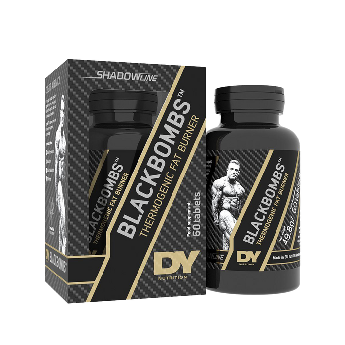 DY Nutrition Black Bombs Fat Burner Supplement 60 Tabs Unflavoured