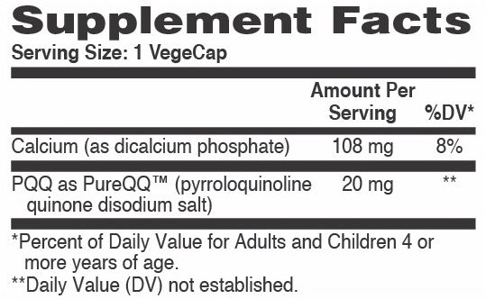 Health Thru Nutrition PQQ 20mg 60 Veggie Capsules: Cognitive Spark