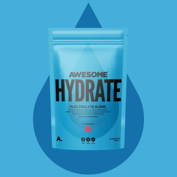 Awesome Supplements Hydrate 250g  | Electrolyte Powder - Blackcurrant - Hydration Supplement at MySupplementShop by Awesome Supplements