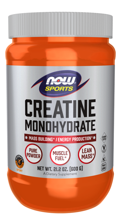 NOW Foods Creatine Monohydrate, Pure Powder 600g 120 Servings - Creatine Powder at MySupplementShop by NOW Foods