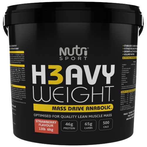 NutriSport H3avyweight Mass Drive Anabolic - Muscle Mass Building Formula - Protein Blends at MySupplementShop by NutriSport