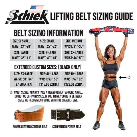 Your guide to finding the perfect fit: Schiek Lifting Belt Sizing Guide