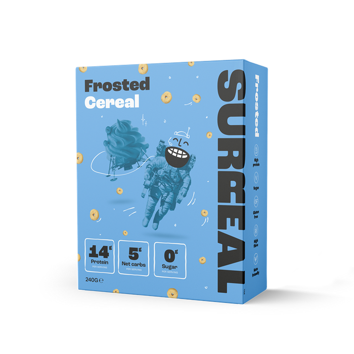 SURREAL High-Protein, Zero-Sugar Peanut Butter Cereal - Vegan & Gluten-Free - Frosted - Cereal & Granola at MySupplementShop by SURREAL