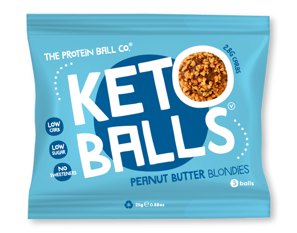 The Protein Ball Co Keto Ball Snack 20x25g - Peanut Butter Blondies - High Protein at MySupplementShop by THE PROTEIN BALL CO