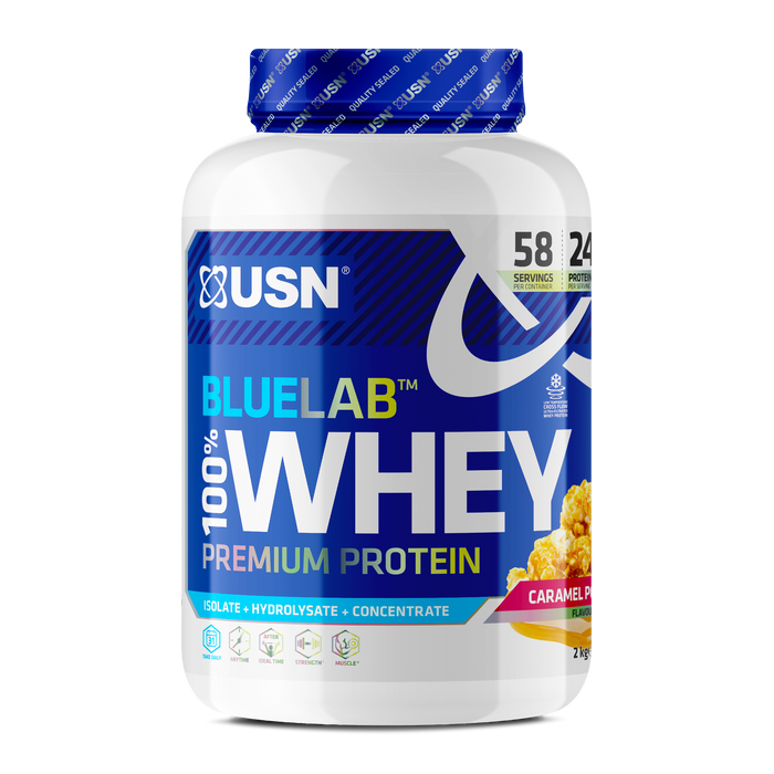 USN Blue Lab Whey 100 % 2 kg gesalzenes Karamell