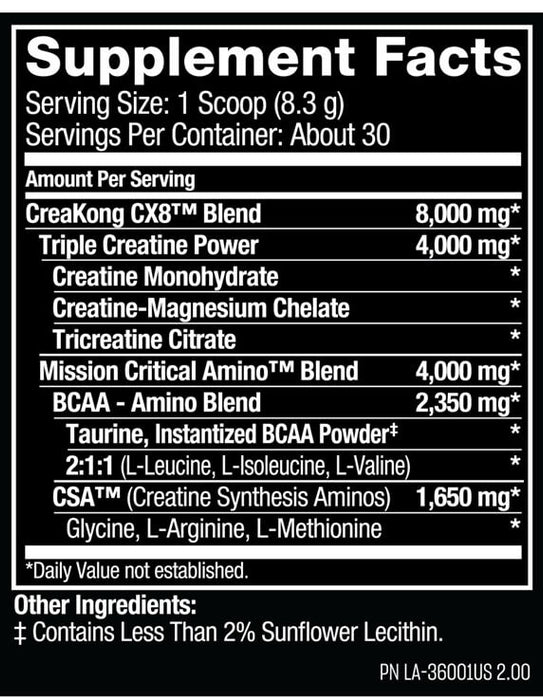 Mutant Creakong CX8, Unflavored - 249g