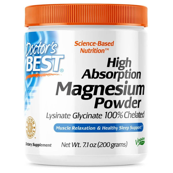 Doctor's Best High Absorption Magnesium Powder 200g - Vitamins & Minerals at MySupplementShop by Doctor's Best