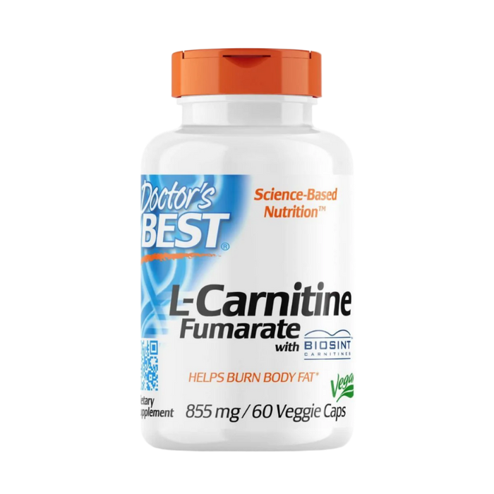 Doctor's Best L-Carnitine Fumarate with Biosint Carnitines, 855 mg 60 Veggie Capsules