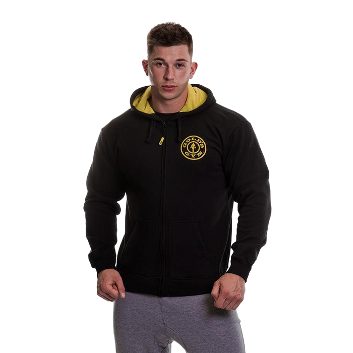 Gold's Gym Muscle Joe Zip Through Hoodie Black