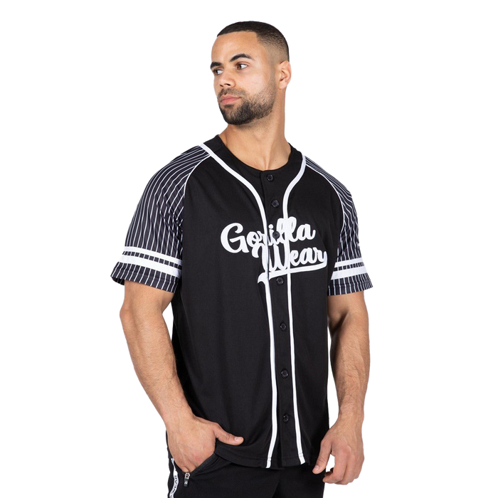 Gorilla Wear 82 Baseball Jersey Black