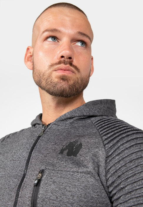 Gorilla Wear Delta Hoodie - Grey - Hoodie at MySupplementShop by Gorilla Wear