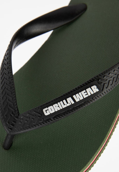 Gorilla Wear Komo Flip Flops Army Green - Flip Flops at MySupplementShop by Gorilla Wear