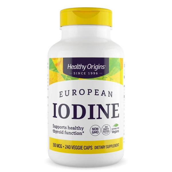 Healthy Origins European Iodine 150mcg, 240 Veggie Capsules | Premium Supplements at MYSUPPLEMENTSHOP