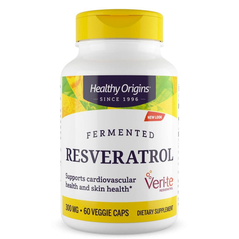 Healthy Origins Resveratrol 300mg 60 Veggie Capsules | Premium Supplements at MYSUPPLEMENTSHOP