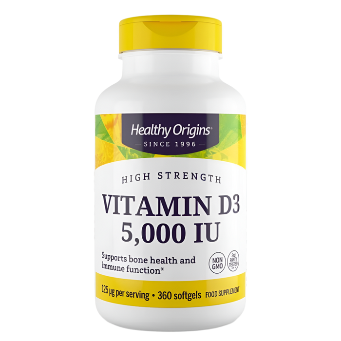 Healthy Origins Vitamin D3 5,000iu 360 Softgels