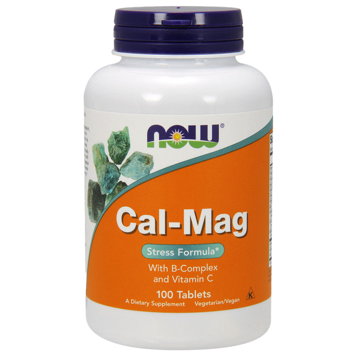 NOW Foods Cal-Mag with B-Complex and Vitamin C - 100 tablets