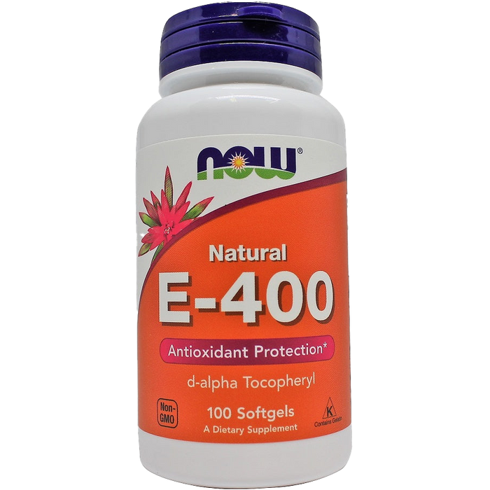 NOW Foods Vitamin E-400, Natural - 100 softgels